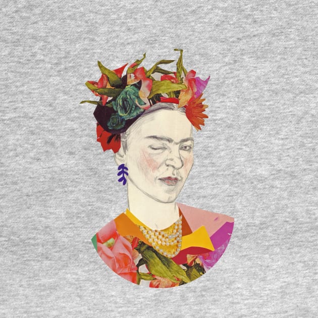 Winking Frida Kahlo collage by VenyGret